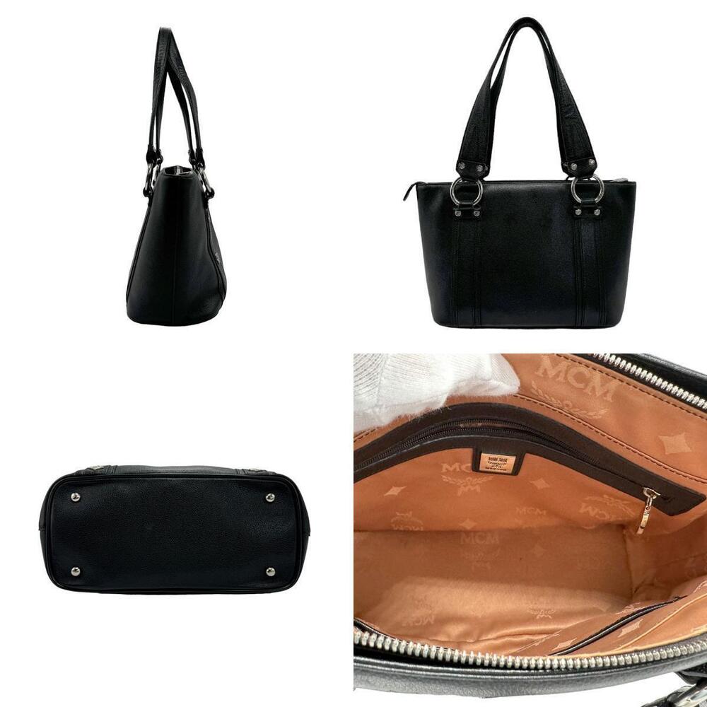 Mcm black leather handbag